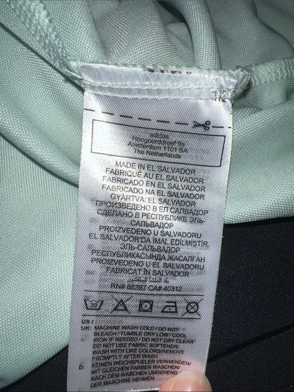 adidas Men’s light green Polo with Black Logo